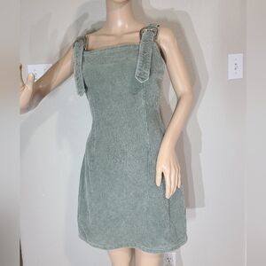 Entro Sage Corduroy Mini Dress
